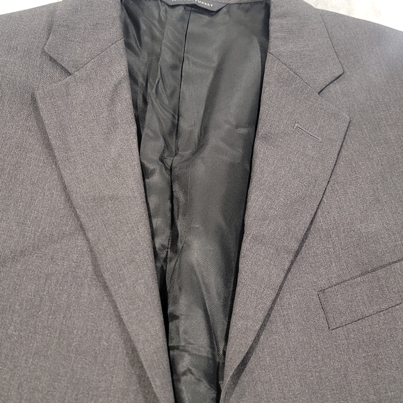 40R Men's Banana Republic Modern Fit Blazer Gray 100% Wool 3 Button Sport Coat - Picture 4 of 9